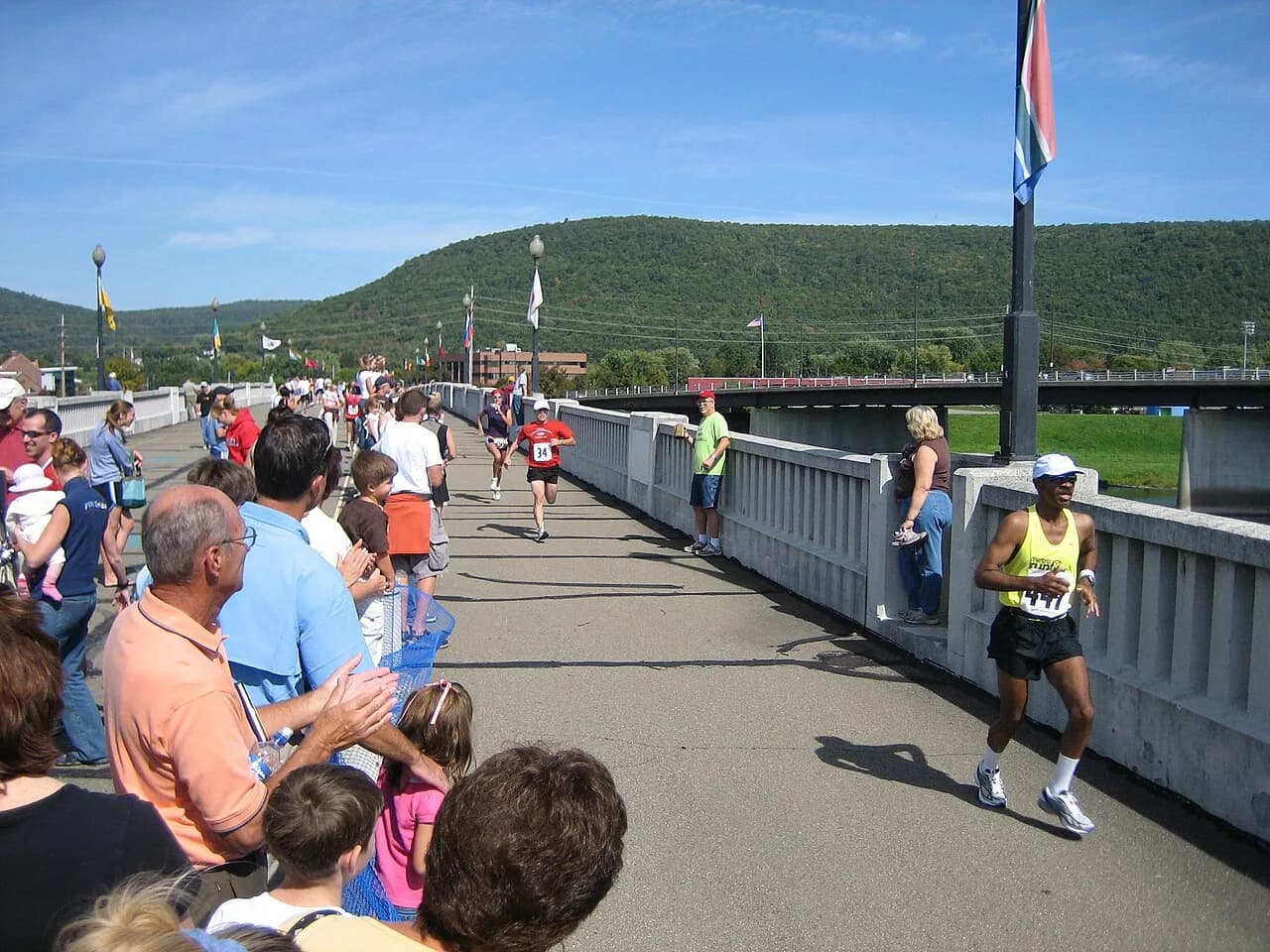 Wineglass Marathon finish bridge