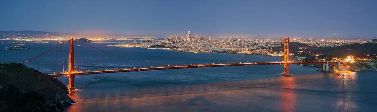 Golden Gate Bridge and San Francisco skyline